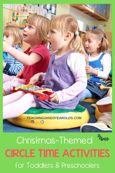 When planning your December lesson plans, make sure to add some of these Christmas circle time activities. A fun collection for toddlers and preschoolers! #Christmas #circletime #holidays #music #teachers #classroom #earlychildhood #preschool #toddler #teaching2and3yearolds Christmas Circle Time Activities, Circle Time Activities For Toddlers, Christmas Circle Time, Christmas Music Lesson, Toddler Circle Time, December Lesson Plans, Preschool Circle Time Activities, Christmas Lesson Plan, Circle Time Games