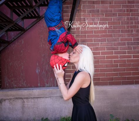 Superhero mom son costume photography  Mother Son Kiss photo  Mary Jane “MJ” Watson and Peter Parker photo Spider-Man photography  #MotherAndSonMatching #SuperheroDressUp #CostumeIdeas #Spiderman #SpidermanPhotoIdeas #SuperheroPhotoIdeas Spider-man Pictures, Spider Man Photo Shoot, Mom And Son Costume Ideas, Superhero Photography, Cash Photo, Superhero Photoshoot, Mommy Son Pictures, Mj Watson, Spiderman Toddler