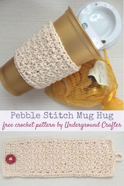 Easy Crochet Gifts, Stitch Mug, Simple Mug, Crochet Mitts, Beginning Crochet, Reusable Plastic Cups, Crochet Classes, Winter Crochet, Popular Crochet