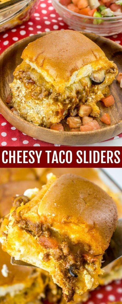 Cheesy Taco Sliders Birthday Dinner For Husband, Dinner For Husband, Taco Sliders, Taco Beef, Slider Sandwiches, Burger Sliders, Slider Recipes, Birthday Dinner, Cheese Sandwiches