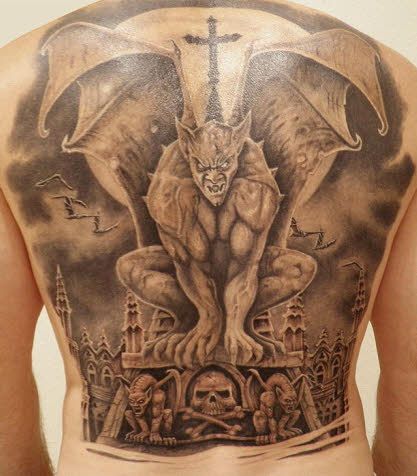 Gargoyle Tattoo, Scary Tattoos, Anne Stokes, Star Wars Tattoo, Dragon Tattoo Designs, Lip Tattoos, Large Tattoos, Dark Tattoo, Time Tattoos