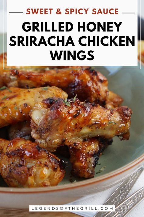 Ready to take your chicken wings to the next level? 🌶️🍯 This is the ultimate grilled honey sriracha chicken wings recipe. Sticky, spicy, and oh-so-delicious – they're guaranteed to be a hit at your next cookout! #SrirachaWings #GrillingIdeas #FoodieFinds Click to our site to get the recipe or click save to keep it for later. Honey Siracha Wings, Siracha Chicken Wings, Honey Chicken Wings Recipe, Honey Siracha Chicken, Spicy Sriracha Chicken, Honey Sriracha Chicken Wings, Sriracha Chicken Wings, Sriracha Wings, Honey Wings