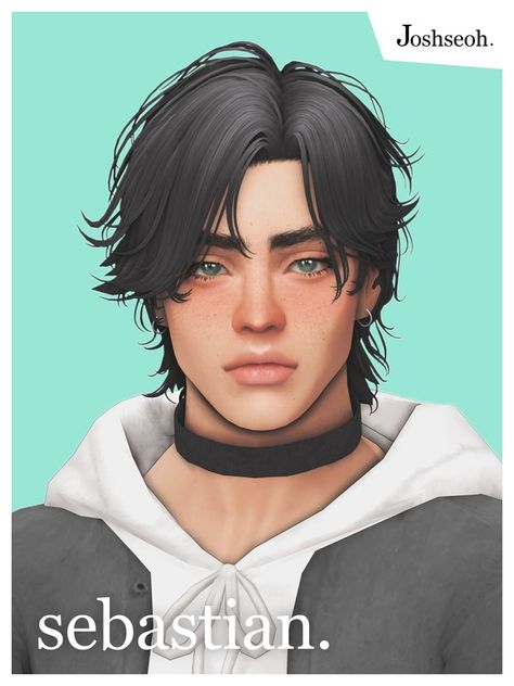 Sebastian Hair | Patreon Sims4 Mens Cc, Sims 4 Character Cc, Boy Hair Cc Sims 4, Boy Hair Sims 4 Cc, Sims 4 Boy Hair Cc, Male Sims Hair Cc, Boys Sims 4 Cc, Maxis Match Male Hair, Sims 4 Cc Boy Hair