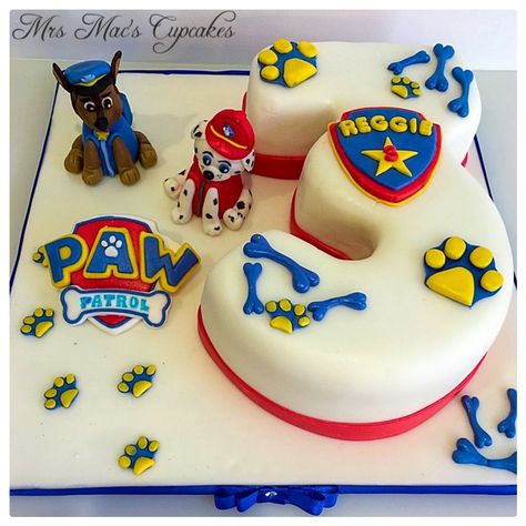 Paw Patrol Number Cake, Number Three Cake, Number 3 Cakes, Shoe Storage Design, Minion Birthday Cake, 3 Birthday, Paw Patrol Cake, Minion Birthday, Number Three