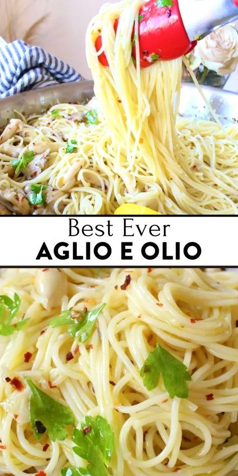 Spaghetti Aglio Olio Recipe, Aglio E Olio Recipe, Garlic And Oil, Spaghetti Aglio E Olio, Spaghetti Recipes Easy, Vegetarian Spaghetti, Sauce Spaghetti, Garlic And Olive Oil, Olive Oil Pasta