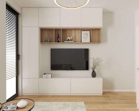 Besta Tv Unit Ideas, Bedroom Cupboard With Tv, Modern Wardrobe With Tv, Wardrobe With Tv Unit, Bedroom Storage Unit, Tv Unit Design Ideas, Living Room Wall Units, Bedroom Cupboard, Ikea Living Room