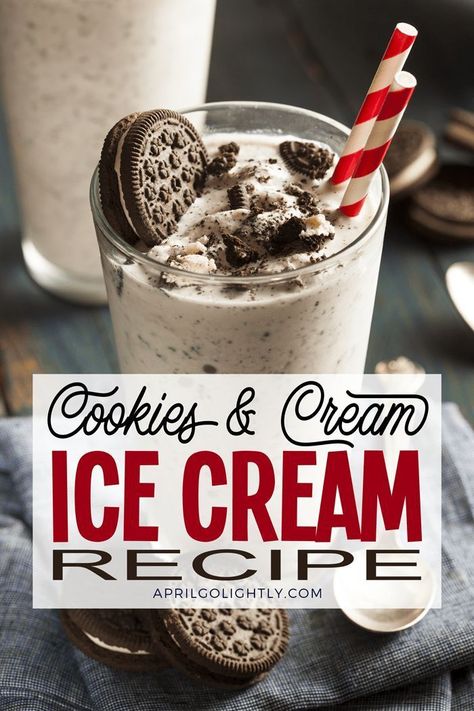 Cookies and Cream Ice Cream Shake made with Breyer's Delights low calorie high protein ice cream from BJ's Wholesale club High Protein Ice Cream, Oreo Milkshake Recipe, Cookies And Cream Milkshake, Cookies And Cream Ice Cream, Low Calorie High Protein, Oreo Shake, Ice Cream Shake, Oreo Ice Cream, Easy Cupcake Recipes