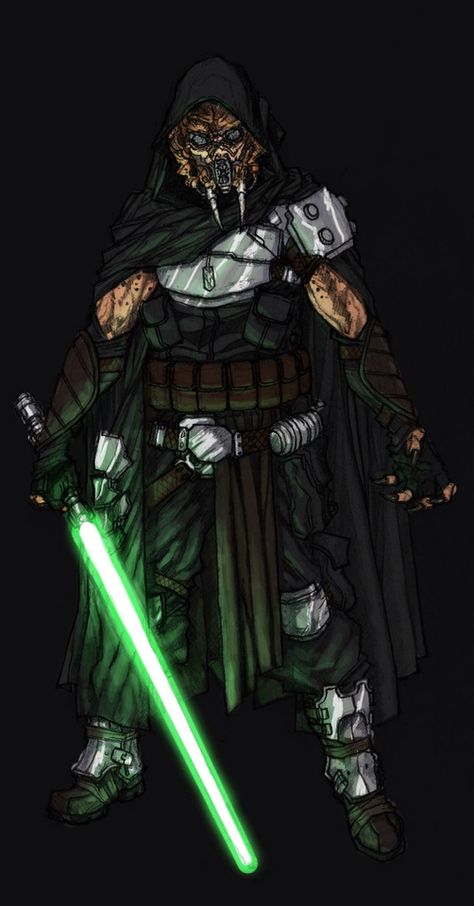 Jedi Redesign, Star Wars Jedi Art, Kel Dor Jedi, Mandalorian Jedi, Quinlan Vos, Plo Koon, Jedi Art, Mara Jade, Star Wars Species