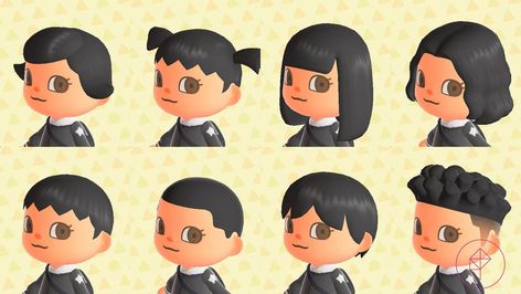 Animal Crossing Hairstyles Codes, Acnh Hair Styles, Acnh Hairstyles, Animal Crossing Hair, Julia Lee, Stylish Hair Colors, Hair Color Images, Hair Color Guide, Hairstyles List