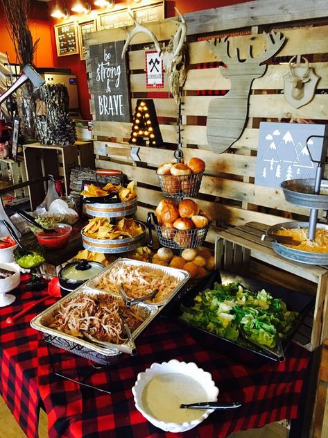 Flannel Baby Shower Ideas, Buffalo Plaid Baby Shower Ideas For Boys, Moose Baby Shower Ideas, Lumberjack Baby Shower Food, Lumberjack Baby Shower Theme, Lumberjack Party Food, Flannel Party, Moose Baby Shower, Plaid Baby Shower