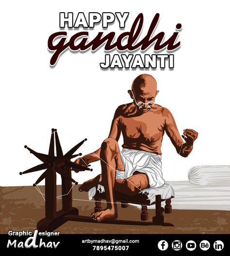 Gandhi Jayanthi Happy Gandhi Jayanti Images, Gandhi Jayanti Images, 2 October Gandhi Jayanti, Mahatma Gandhi Photos, Gandhi Jayanti Wishes, Mahatma Gandhi Jayanti, Happy Teachers Day Wishes, Study Mbbs Abroad, Social Media Images Design