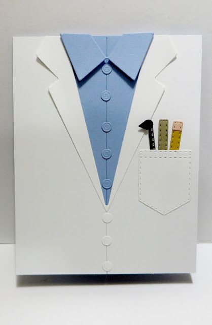 Lynn's Locker: Well Suited, Suit & Tie, Dr. Medical Coat Card Doctor White Coat, Midland Michigan, Origami Money, Doctor Coat, Suit Card, Beautiful Sunny Day, Doctors Day, Suit Tie, Retirement Cards