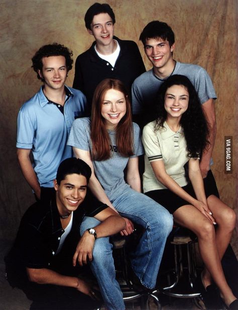 Original casting photo for That 70s Show That 70s Show Cast, Steven Hyde, 70 Show, Wilmer Valderrama, 70s Show, Laura Prepon, Ashton Kutcher, That 70s Show, Mila Kunis