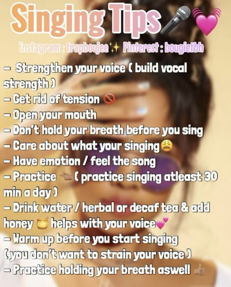 Singing Tips ✨|#howtosingbettertipsexercises, #startlearningsinging, #learnsingingathome, #vocallessons,#learnhowtosing How To Get Better At Singing Tips, Girl Life Hacks Teenagers, Room Decor Girl, Learn Singing, Vocal Lessons, Teen Advice, Acting Tips, Social Life Hacks, Singing Tips