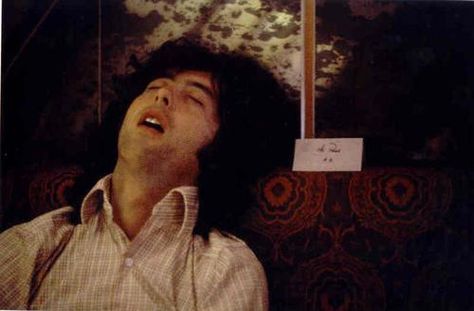 This is what Jimmy Page looks like when he's asleep. You need to know these things. Zed Leppelin, John Bonham, Led Zep, James Patrick, Jimmy Page, I'm With The Band, Robert Plant, Great Bands, Led Zeppelin