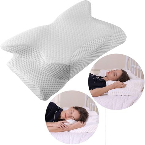 Relieve Migraine, Sleeping On Back, Best Pillows For Sleeping, Best Neck Pillow, Best Contouring Products, Knee Pillow, Neck Pillows, Contour Pillow, Neck Support Pillow