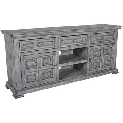 Show details for Grey Isabella 65" TV Console 65 Tv Stand, Wood Entertainment Center, Tv Entertainment Centers, Home Entertainment Centers, Sofa And Loveseat Set, Metal Bar Stools, Entertainment Centers, Furniture Warehouse, Multi Step