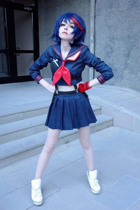 Anzu as Ryuko ☆ﾟ.*･｡ﾟ ♡ Kill La Kill Cosplay, Ryuko Matoi, Compression Shirts, Mode Chanel, Kill La Kill, Hot Anime, Amazing Cosplay, Cute Cosplay, Best Cosplay