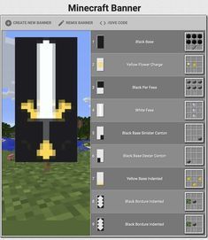 Minecraft Banner Bedrock, Minecraft Book Banner Designs, Minecraft Banner Designs Snout, Banner Recipes Minecraft, How To Make Letters On Banners Minecraft, Minecraft Notice Board Design, Pig Banner Minecraft, Shield Banner Design Minecraft, Crown Banner Minecraft