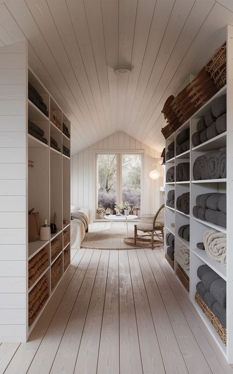 A Scandinavian-style yoga studio with soft, minimalist storage for mats and gear. Yoga Storage Ideas, Yoga Studio Storage, Cozy Yoga, Storage Design Ideas, Yoga Storage, Gear Room, Studio Storage, Yoga Mat Storage, Yoga Studio Design