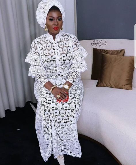 Lace Kaftan Nigeria, Latest Lace Styles For Women 2024, Modest Lace Gown Styles, White Lace Styles In Nigeria, White Lace Dress Styles Nigerian, Lace Boubou Styles For Women, Latest Lace Styles, Nigerian Lace Dress, Nigerian Lace Styles Dress