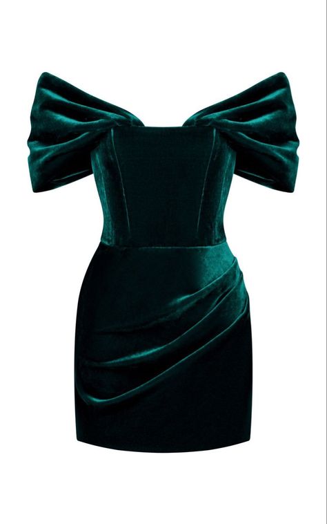 Velvet Dresses Outfit, Velvet Dress Short, Racun Shopee, Blue Velvet Dress, Green Velvet Dress, Looks Party, Corset Mini Dress, Classic Dress, Dress Outfit