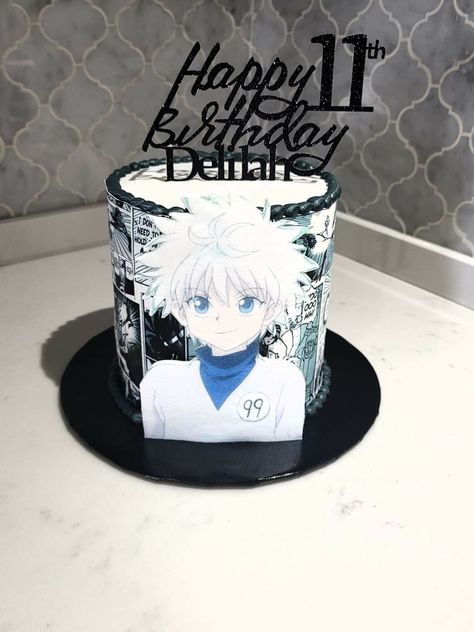 Hunter X Hunter Cake Hunter X Hunter Party Ideas, Hunter X Hunter Cake Ideas, Anime Bday Cake, Anime Birthday Cake Ideas, Anime Cake Ideas, Hunter X Hunter Birthday Cake, Anime Birthday Cake, Chinese Theme Parties, Hunter Birthday