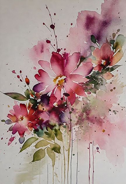 For the Love of Petals: Abstract Flower Art for the Flower Lover Abstract Watercolor Flowers, Lovely Paintings, Abstract Watercolor Flower, Learn Watercolor Painting, Art Invitation, Abstract Flower Art, Diy Watercolor Painting, Loose Watercolor, Abstract Flower Painting