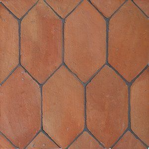 Chevron Natural Terracotta Tile | 4x12x3/4 | Red Terracotta Terracotta Flooring, Terracotta Tile, Terracotta Floor, Tile Covers, Terracotta Tiles, House Tiles, Interior Floor, Handmade Tiles, Pottery Making