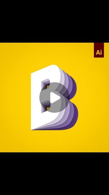 tutorio | Learn how to create a Flipped Letter Typography Effect in Adobe Illustrator with this short tutorial. 😇  Follow @tutoriolearning for... | Instagram Adobe Illustrator Shortcuts, Illustrator Tricks, Amazing Graphic Design, Illustrator Typography, Logo Design Tutorial, Shorts Tutorial, Typeface Design, Graphic Design Tips, Illustrator Tutorials