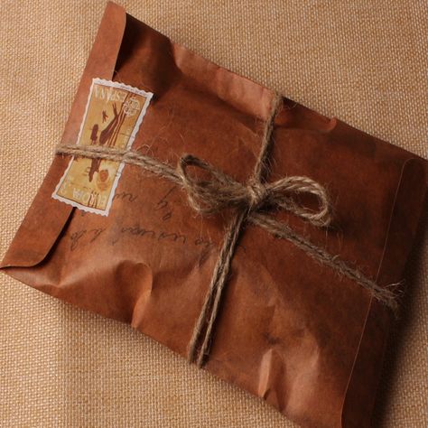 50Pcs/Lot 11*16cm Vintage Old Style Paper Envelope Brown Kraft Paper Bag For Invitation Small Gift Card Retro Postcard Letter-in Paper Envelopes from Office & School Supplies on Aliexpress.com | Alibaba Group Brown Paper Envelopes, Fire Painting, Brown Kraft Paper, Paper Envelope, Card Gift, Scrapbooking Paper, Bag Packaging, Paper Envelopes, Mail Art