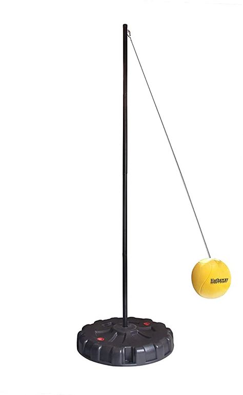 Amazon.com : Hathaway Tetherball Set with Fillable Base & Durable Ball – Weather-Resistant Backyard Game for Kids & Adults – Black/Yellow : Sports & Outdoors Backyard Games Kids, Tetherball, Organize Life, Outside Furniture, Backyard Games, Game For Kids, Life Organization, Games For Kids, Black N Yellow