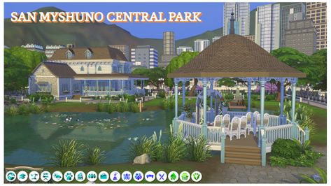 San Myshuno Central Park Sims 4 San Myshuno, San Myshuno, Sims 4 Download, The Big City, The Sims 4 Download, The Hustle, Big City, The Sims 4, Central Park