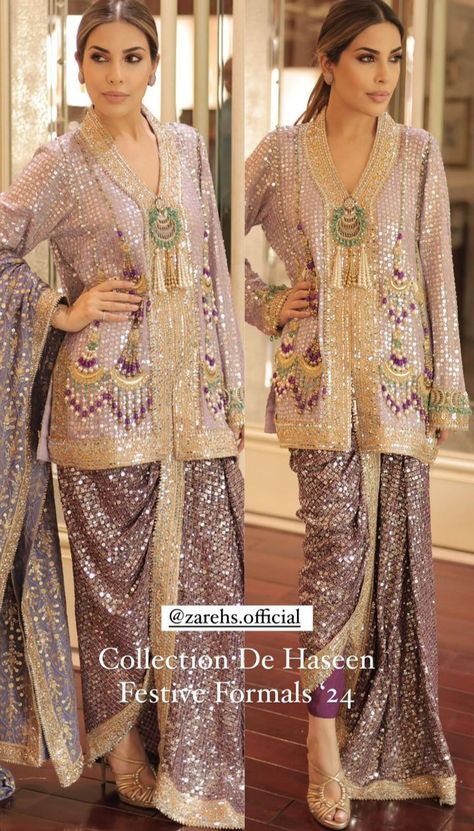 Birthday Party Guest Outfit Women, Traditional Fashion Show, Unique Wedding Outfits, Coord Sets For Women, Trendy Outfits Indian, Latest Bridal Dresses, Simple Kurta Designs, Draping Fashion, Beautiful Pakistani Dresses