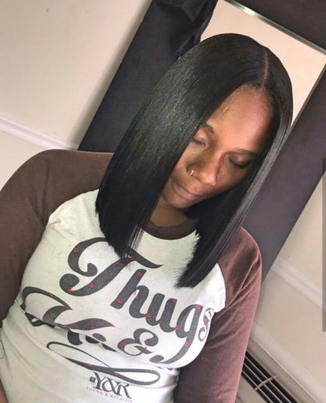 IG: @bob_slaya Ohio Stylist Long Bob With Middle Part, Long Bob Middle Part Straight, Middle Part Long Bob, Long Bob Middle Part, Middle Part Quick Weave Bob, Bob Hairstyles Middle Part, Long Bob Weave, Middle Part Bob Quick Weave, Long Bob Sew In