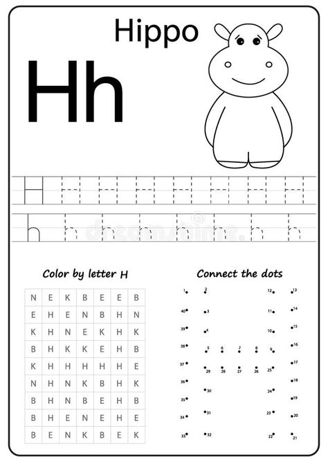 Writing Letter H. Worksheet. Writing A-Z, Alphabet, Exercises Game For Kids. Stock Vector - Illustration of graphic, design: 125775268 Letter H Writing Practice, H Letter Worksheet, Letter H Worksheets Kindergarten, Exercise Alphabet, Letter H Worksheets Preschool, Letter H Worksheet, Letter H Tracing, Alphabets Worksheet, H Worksheet