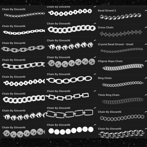 44 Procreate chain brushes for jewelry design. Perfect for creating realistic metal chains, links, and jewelry. #procreate #brushes #jewelrydesign . #Accessory_Inspo #Jewelry_Bracelet #Art_Challenge #Design_Fashion Accessory Inspo, Procreate Brushes Free, Procreate Art, Jewelry Design Drawing, Free Brush, Eye Brushes, Procreate Brushes, Red Ink, Jewelry Bracelet