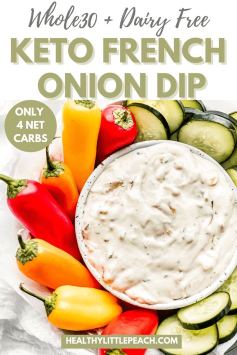 French Onion Dip Recipe, Mini Peppers, Recipes List, Keto Sauces, Clean Keto, French Onion Dip, Onion Dip, Veggie Dip, Best Keto Diet