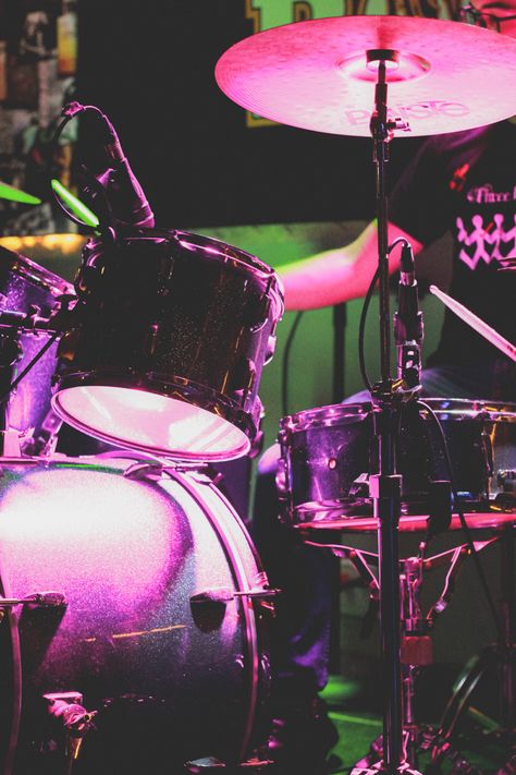 ig: @lostfiilms #photography #concert #aesthetic 80s Popstar Aesthetic, Pop Rocks Aesthetic, Pink Drums Aesthetic, Pink Band Aesthetic, Spunky Aesthetic, Pink Rock Aesthetic, Pink Rockstar Aesthetic, Drummer Aesthetics, 90s Punk Aesthetic