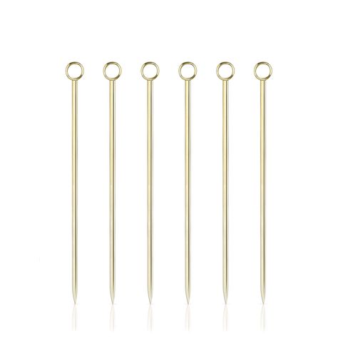 Viski 4860 Belmont Gold Cocktail Picks, Set of 6: Amazon.ca: Home  Kitchen Barware Accessories, Pick Your Poison, Bar Essentials, Cocktail Picks, Gold Cocktail, Stainless Steel Polish, Craft Cocktails, Bar Tools, Bar Accessories