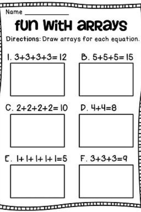 Are you looking for free Repeated Addition Array Worksheets for free? We are providing free Repeated Addition Array Worksheets for free to support parenting in this pand Math Shapesmic! #RepeatedAdditionArrayWorksheets #AdditionArrayWorksheetsRepeated #RepeatedAdditionWorksheet #AdditionArrayWorksheets #Repeated #Addition #Array #Worksheets #WorksheetSchools Arrays 2nd Grade Repeated Addition, Array Math, Repeated Addition Worksheets, Array Worksheets, Addition Fact Fluency, Phonics Reading Passages, Math Fact Worksheets, Fun Math Worksheets, Math Practice Worksheets