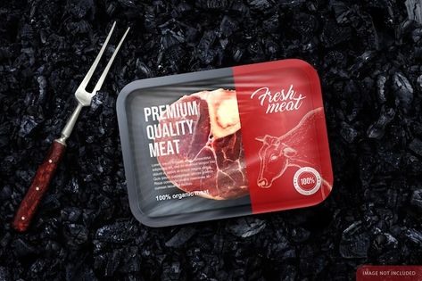 Steak Package, Sausages Packaging, Burger Packaging, Meat Packaging, Frozen Food Packaging, Meat Trays, Package Mockup, Meat Packing, Logo Intro