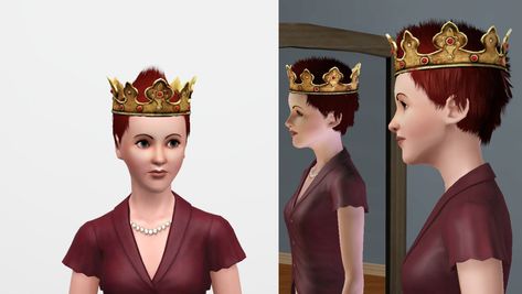 Sims 4 Crowns, Sims 3 Medieval, Medieval Crown, Male Crown, Sims Medieval, Crown King, The Sims 3, Crown Braid, Crown Royal