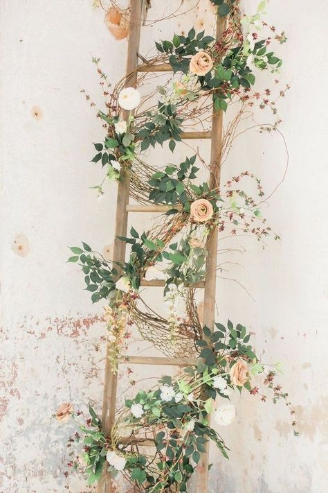 Cotton Mill Wedding, Providence Cotton Mill, Wedding Runner, Old Ladder, Deco Champetre, Cotton Mill, Mill Wedding, Farmhouse Tile, Wedding Wall