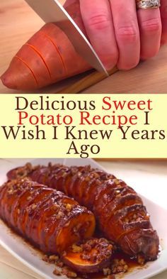 Hasselback Sweet Potatoes, Maple Recipes, Sweet Potato Recipe, 15 February, Yummy Sweet Potatoes, Potato Recipes Side Dishes, Potato Recipe, Potato Side Dishes, Veggie Side Dishes