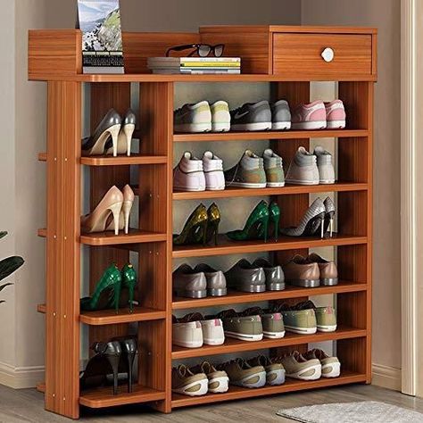 Shoe Storage Display, Shoe Storage Design, Large Shoe Rack, Wall Mounted Shoe Storage, Shoe Storage Unit, Space Saving Shoe Rack, Wood Shoe Rack, Shoe Rack With Shelf, Wooden Shoe Racks