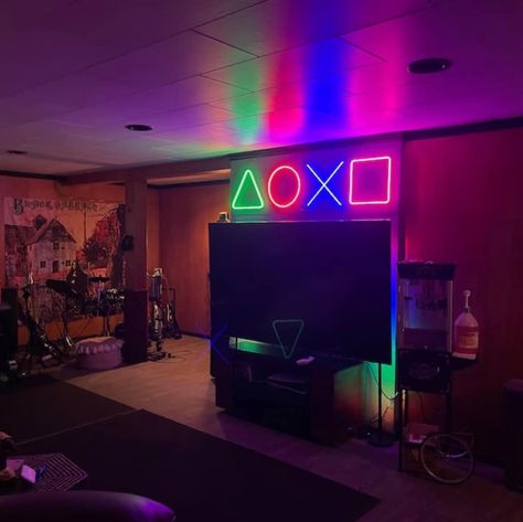 Gaming Signs, Gaming Room Wall Decor, Mountain Wall, Gaming Room, Mountain Wall Art, Custom Neon Signs, Led Neon, Room Wall Decor, Sign Design