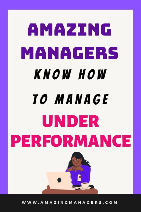 Managing underperformance can be time consuming and frustrating. It is also very rewarding when an employee grows and develops with your leadership, coaching, and support. Learn why you want to deal with underperformance quickly and how to manage underperformers. Leadership. Leadership development. Managing people. Tips for managers. Employee engagement. Employee development. Coaching Employees Tips, How To Get Employees Motivated, Dealing With Underperforming Employees, How To Be A Good Manager Tips, How To Deal With Difficult Employees, How To Coach Employees, Leadership Meeting Ideas, How To Manage People Leadership, How To Manage Difficult Employees