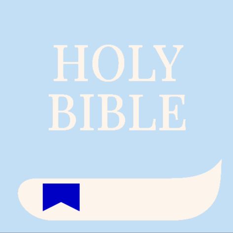 Blue Bible Icon, Bible Icon Aesthetic, Bible Icon, Blue Christian Widgets, Bible App Icon, Blue Bible, Cardi B Photos, Aesthetic Light, Light Blue Aesthetic