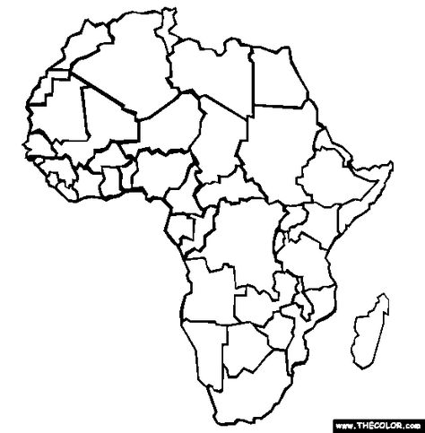 100% Free continents Coloring Pages. Color this picture of Africa and others with our library of online coloring pages. Save them, send them; they're great for all ages. African Continent Outline, African Continent Map, Africa Continent Art, Map Coloring Pages, World Map Coloring Page, Free Printable World Map, Africa Outline, World Map Continents, Africa Continent